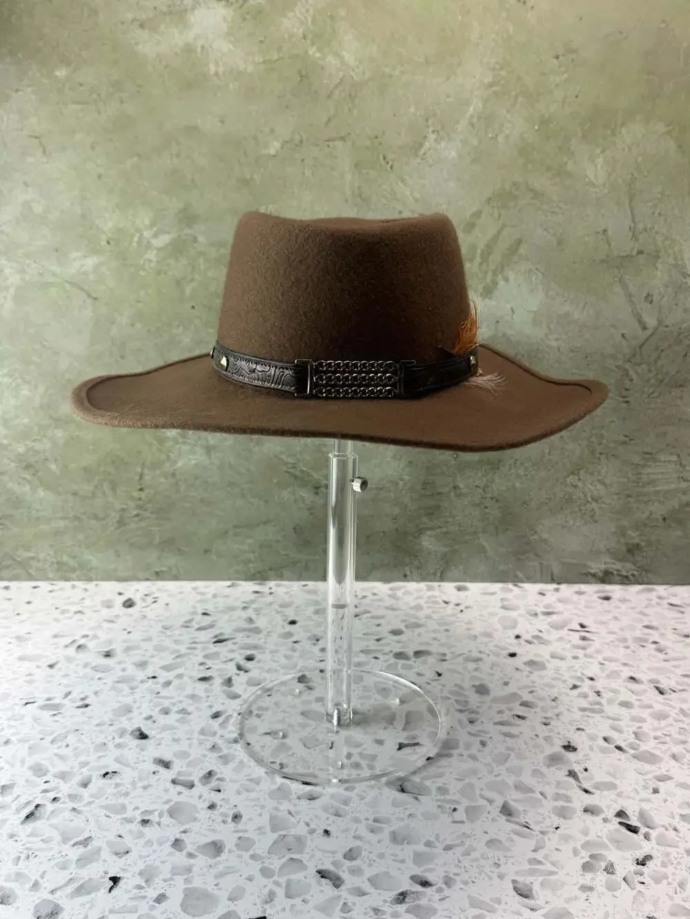Bee Hat Co. Brown Wool Felt Trail Blazer Hat Small